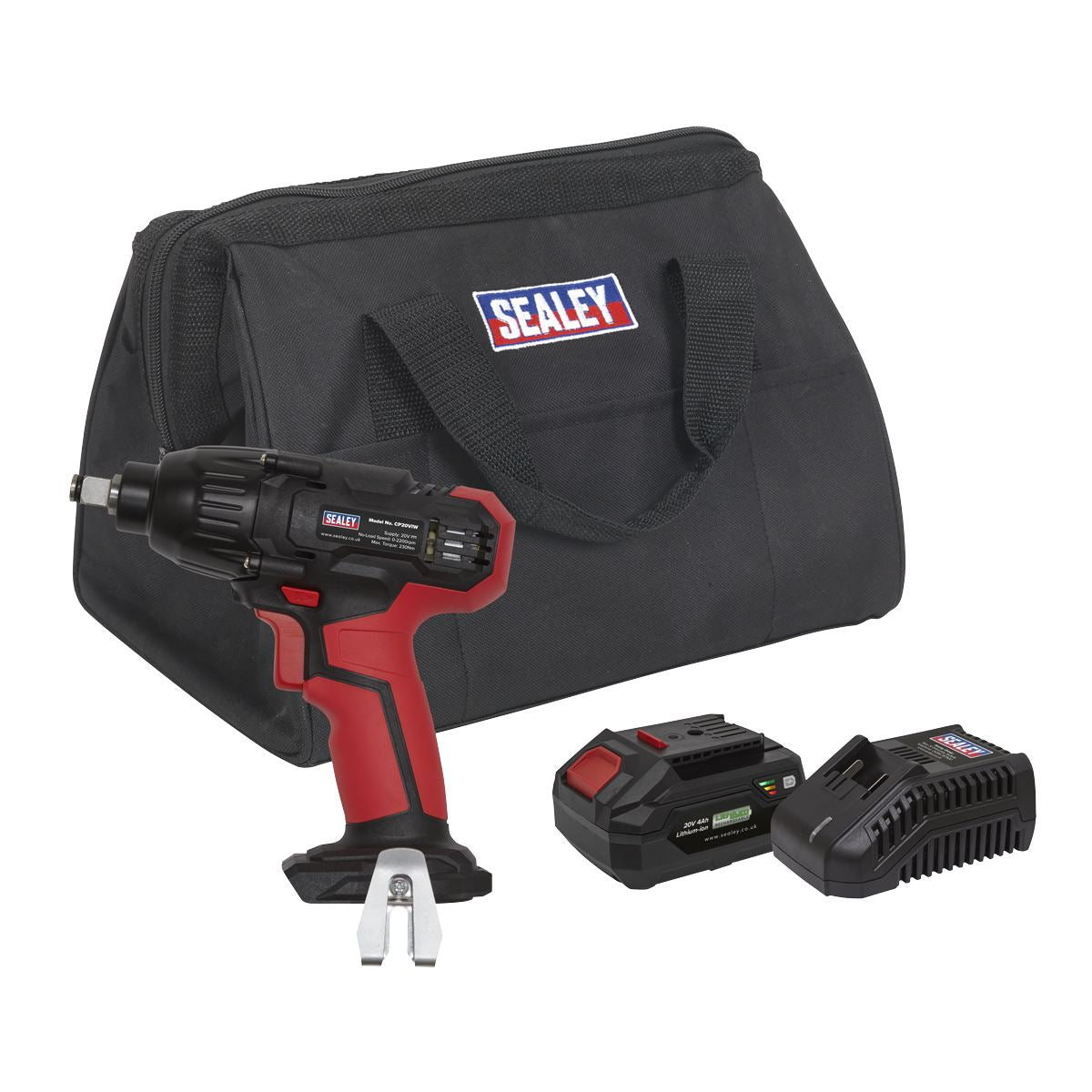 Sealey CP20VIWKIT1 Impact Wrench Kit 1/2"Sq Drive 230Nm 20V 4Ah SV20 Series Sealey