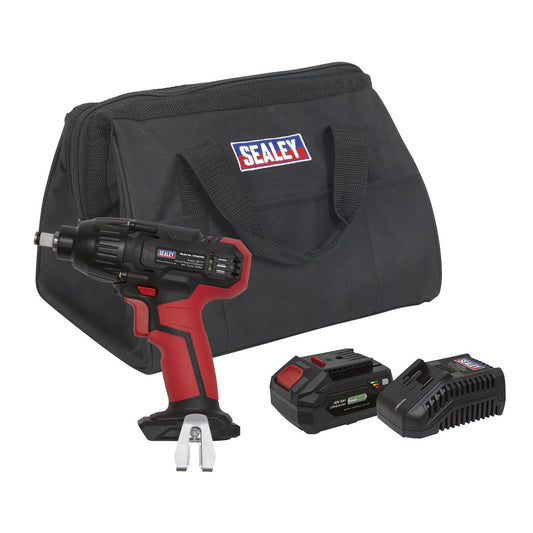 Sealey CP20VIWKIT1 Impact Wrench Kit 1/2"Sq Drive 230Nm 20V 4Ah SV20 Series Sealey