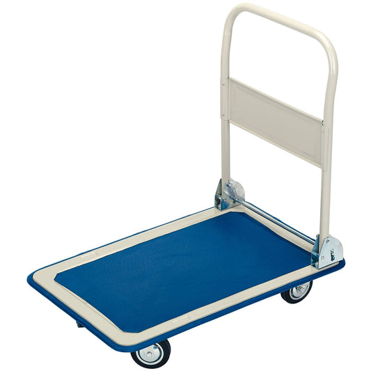 Draper 44005 Platform Trolley with Folding Handle 630 x 480 x 850mm 150kg Draper