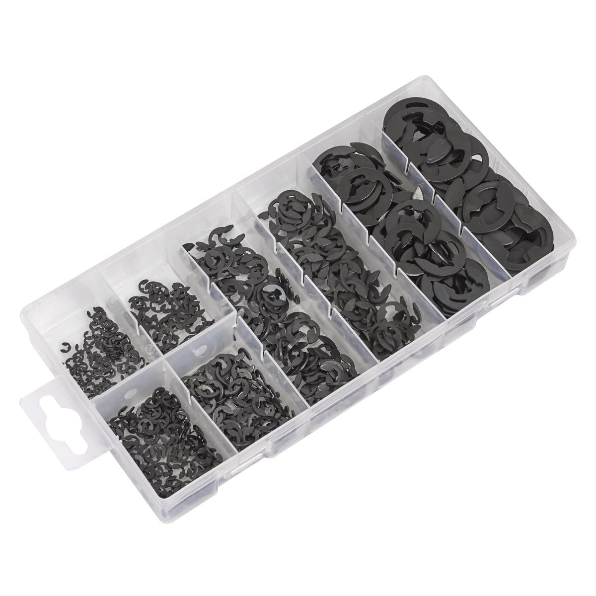 Sealey AB012ER E-Clip Retainer Assortment 800pc Metric Sealey