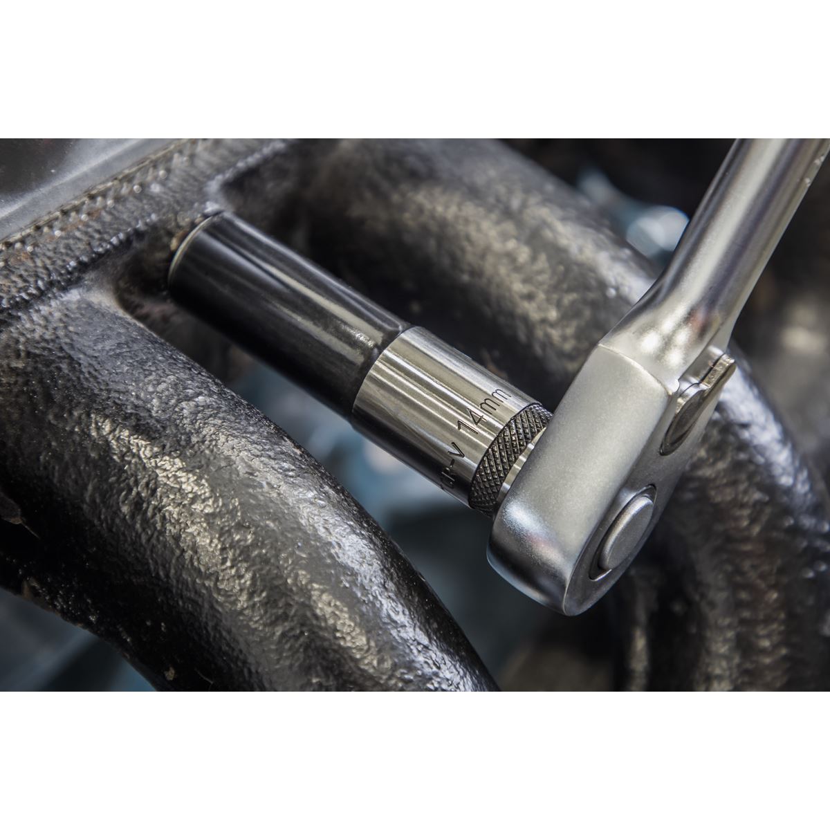 Sealey AK7995 Socket Set Deep 13pc 1/2"Sq Drive Metric - Premier Black Sealey