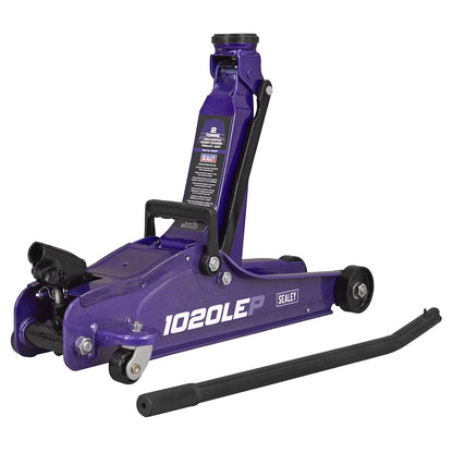 Sealey 1020LEP Low Profile Short Chassis Trolley Jack 2 Tonne - Purple Sealey