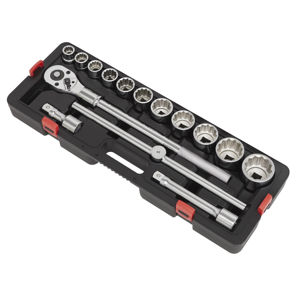 Sealey AK2583 Socket Set 3/4"Sq Drive 12-point WallDrive® 15pc Metric Sealey