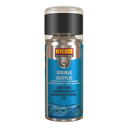Hycote Mercedes Obsidian Black Double Acrylic Spray Paint 150Ml Xdmc604 Hycote