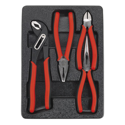 Sealey AK8579 Pliers Set 4pc Sealey