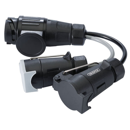 Draper 99661 13-Pin Euro to 7-Pin N-Type/7-Pin S-Type Converter Draper