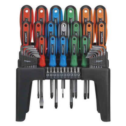 Siegen S01090 Screwdriver Hex Key & Bit Set 44pc Siegen