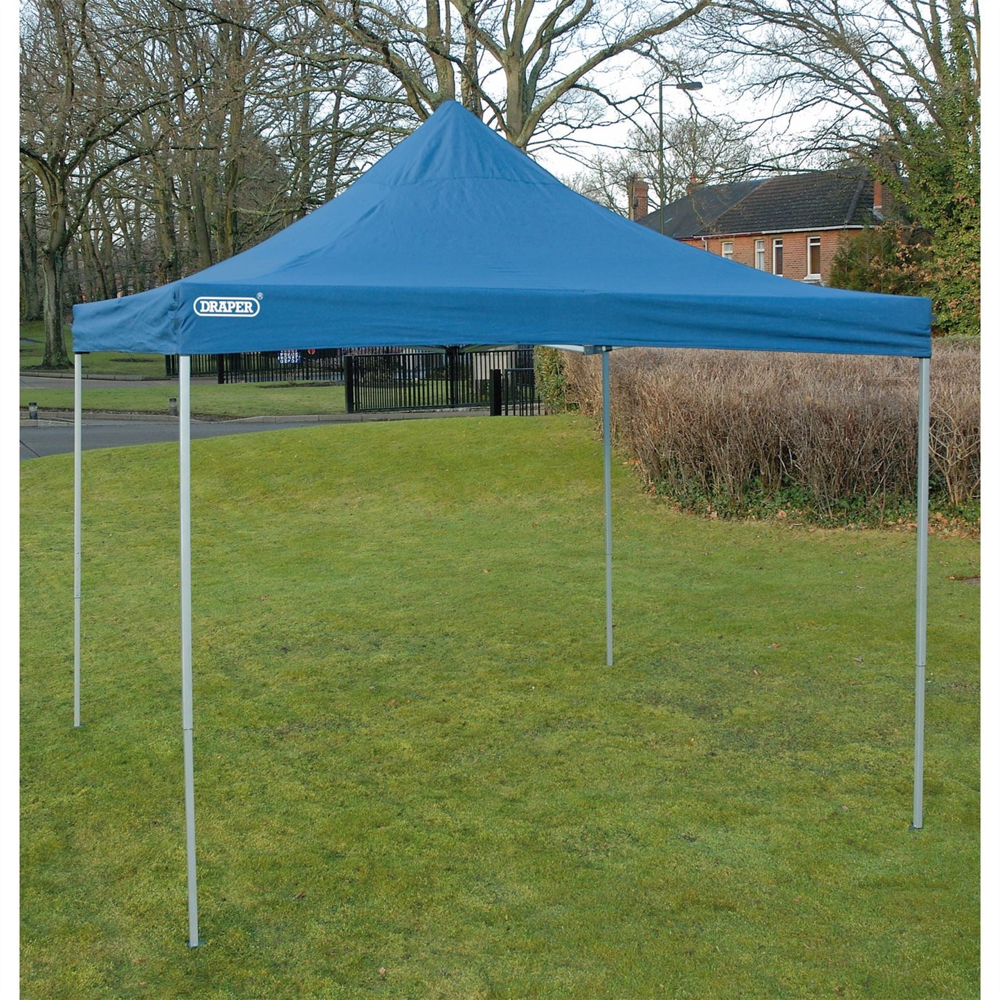 Draper 76942 Folding Gazebo 3 x 3m Blue Draper