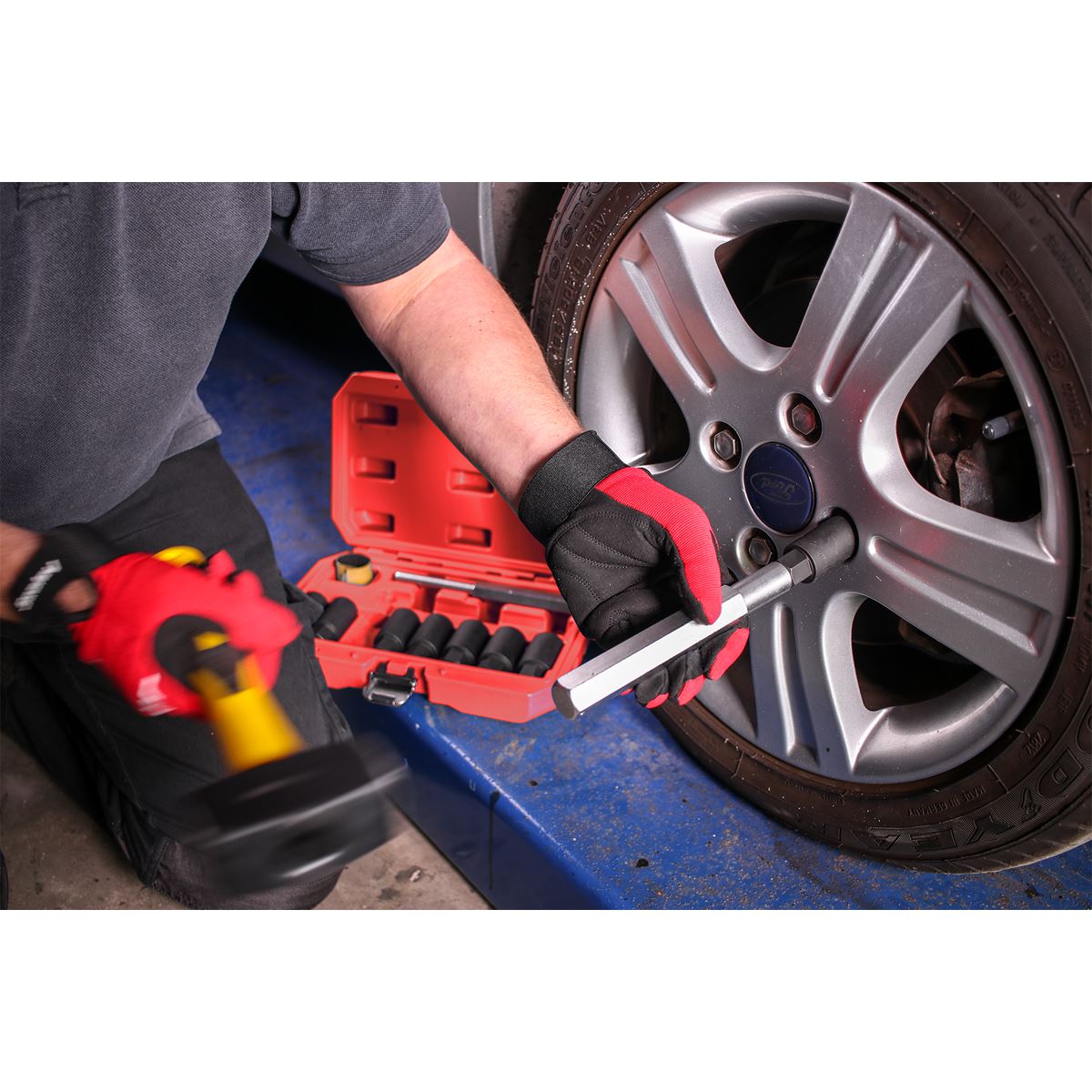 Sealey SX272 Locking Wheel Nut Removal Set 10pc Sealey