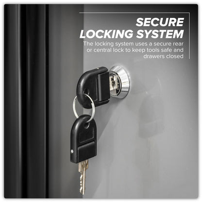 Sealey APMSBESTACK04SS Superline PRO® Black Edition Storage System with Stainless Worktop 2.04m Sealey