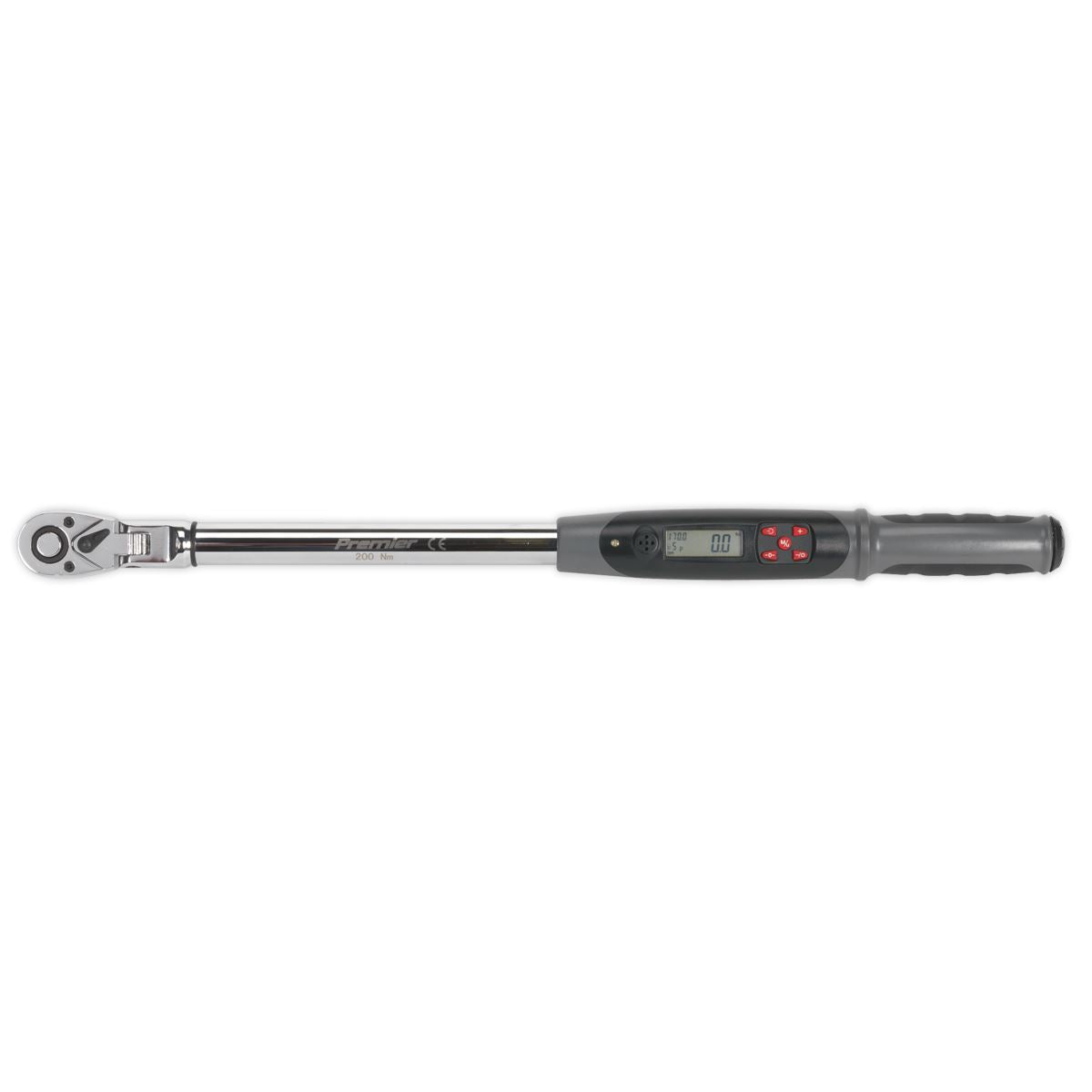 Sealey STW309 Angle Torque Wrench Flexi-Head Digital 1/2"Sq Drive 20-200Nm(14.7-147.5lb.ft) Sealey