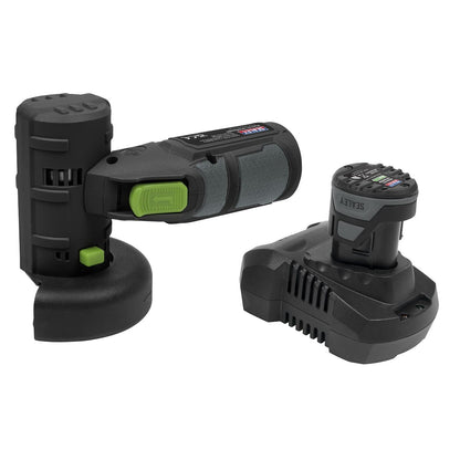 Sealey CP108VAG Cordless Angle Grinder Kit 10.8V 2Ah SV10.8 Series Ø85mm Sealey