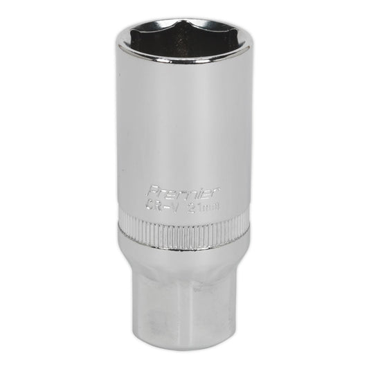 Sealey S38SP14 Spark Plug Socket 21mm 3/8"Sq Drive Sealey