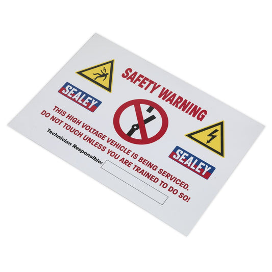 Sealey HYBRIDSIGN Hybrid/Electric Vehicle Warning Sign Sealey