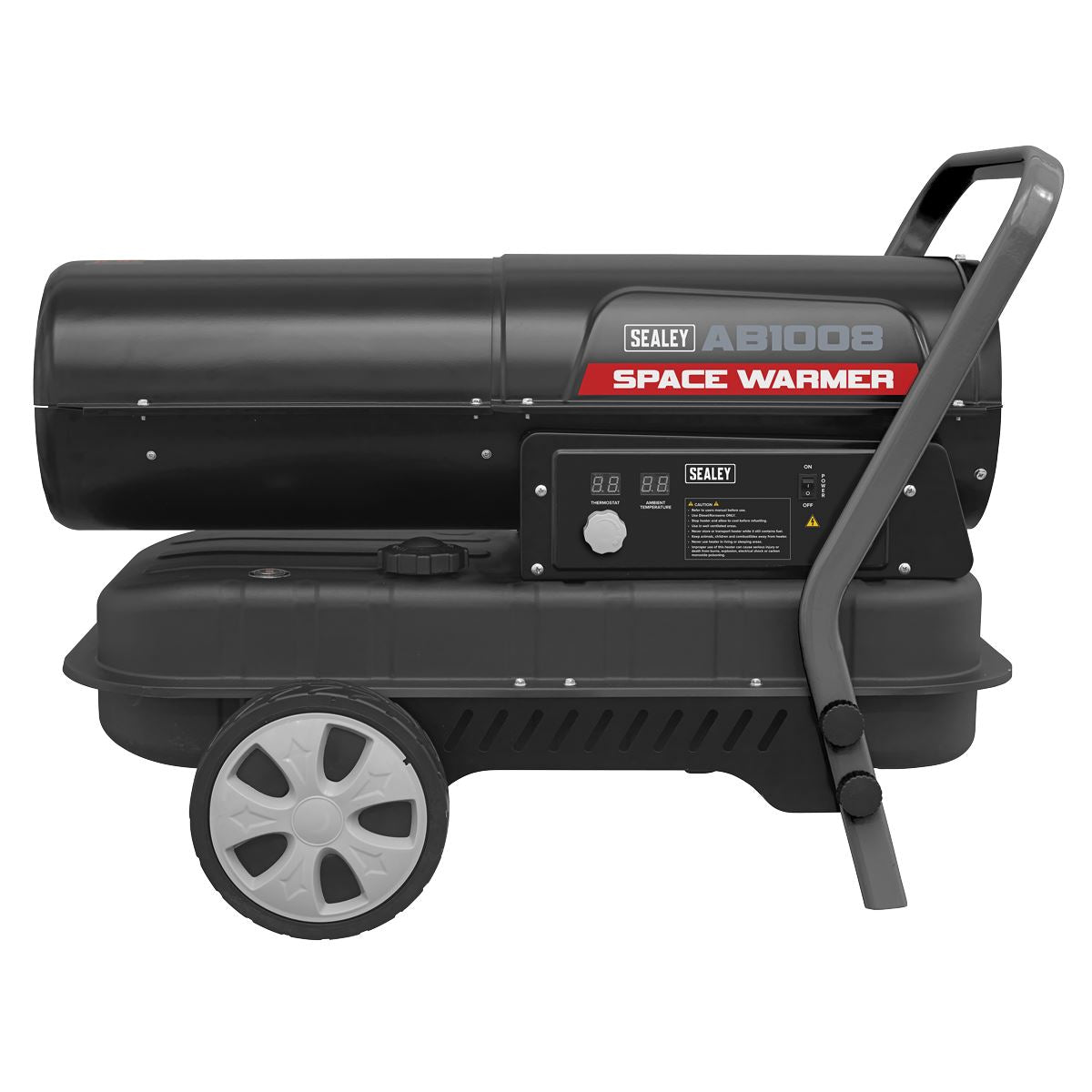 Sealey AB1008 Space Warmer® Kerosene/Diesel Heater 100000Btu/hr with Wheels Sealey