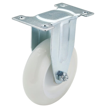 Draper 65507 Fixed Plate Fixing Nylon Wheel 100mm Diameter S.W.L. 125kg Draper