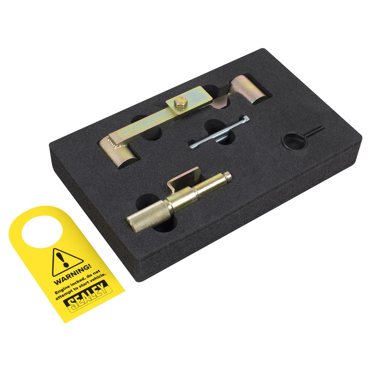 Sealey VS4387 Petrol Engine Timing Tool Kit - for Ford Volvo 1.6 1.8 2.0 2.3 2.4 2.5 2.9 - Belt Drive Sealey