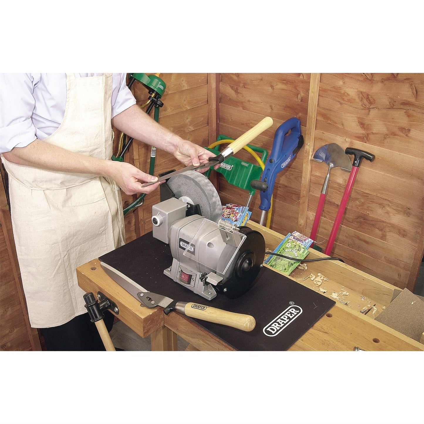 Draper 78456 Wet and Dry Bench Grinder 250W Draper