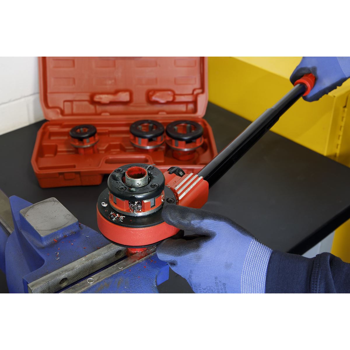 Sealey PTK991 Pipe Threading Kit 1/2" - 1-1/4"BSPT Sealey