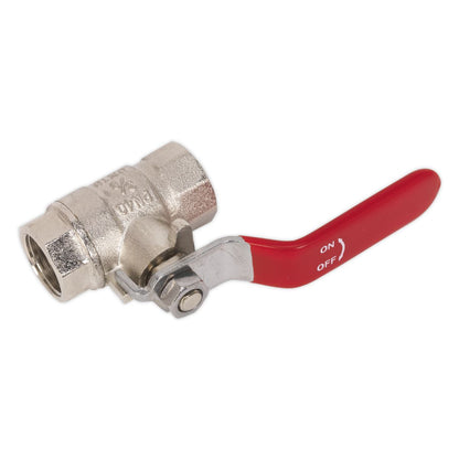 Sealey SA907 Lever Ball Valve 3/8"BSP (F) x 3/8"BSP (F) Sealey