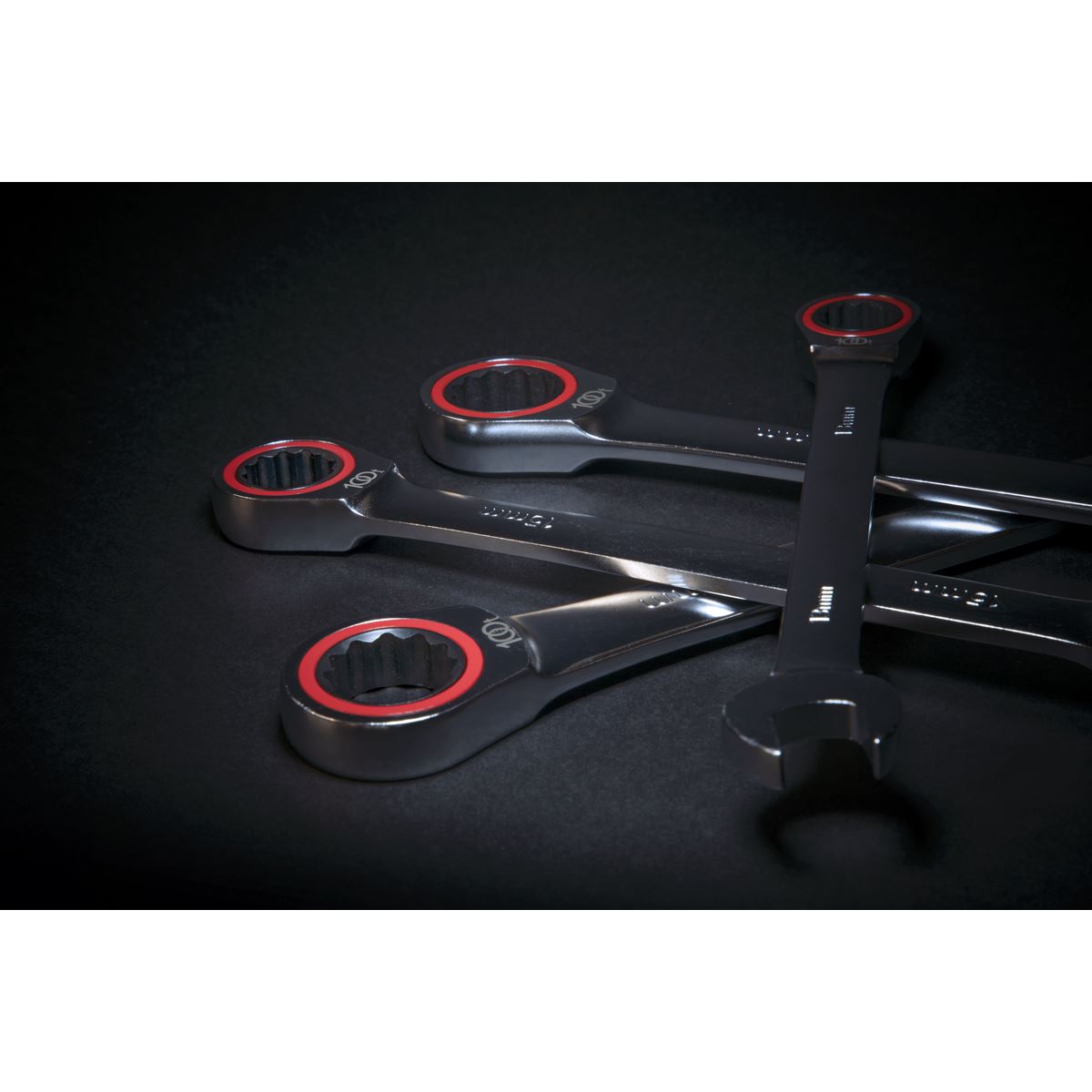 Sealey AK63940 Ratchet Combination Spanner Set 12pc Metric Premier Platinum Sealey