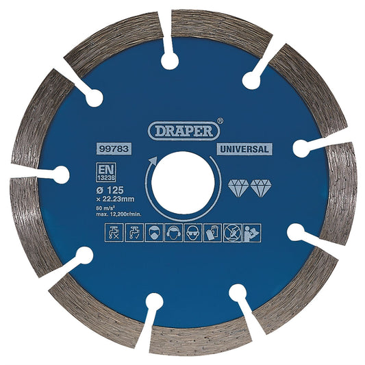 Draper 99783 Segmented Diamond Blade 125mm Draper