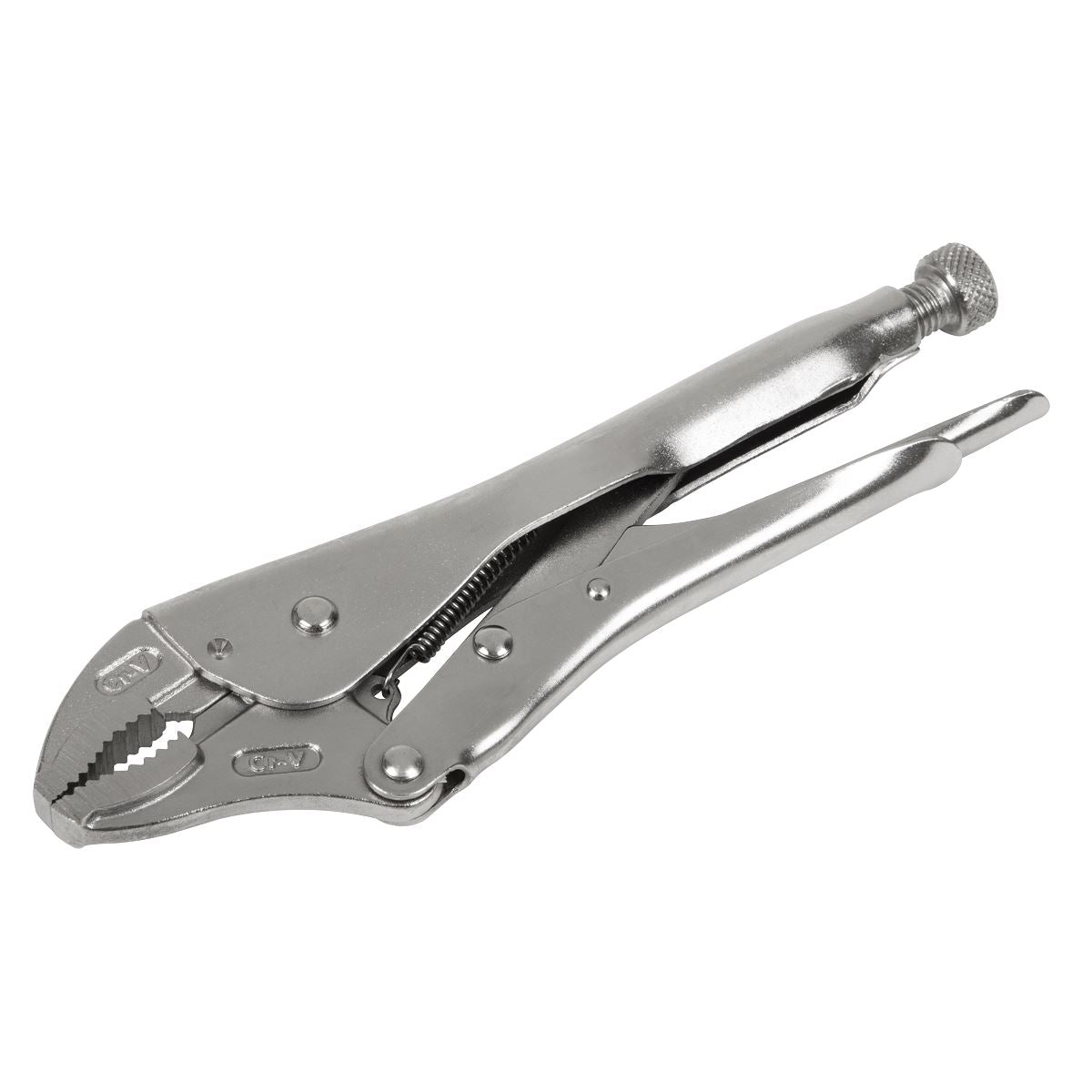 Sealey AK6821 Locking Pliers Curved Jaws 225mm 0-47mm Capacity Sealey