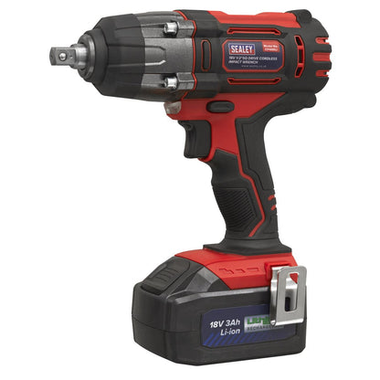 Sealey CP400LI Cordless Impact Wrench 18V 3Ah Lithium-ion 1/2"Sq Drive Sealey