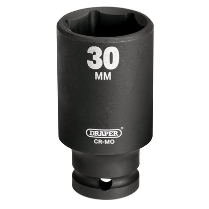 Draper 30870 Expert HI-TORQ® Deep Impact Socket 1/2" Sq. Dr. 30mm Draper
