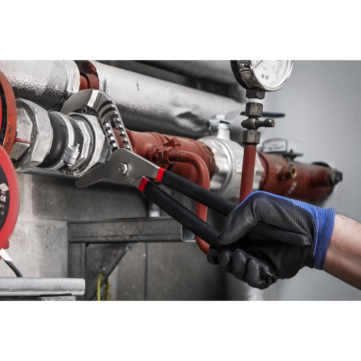 Sealey AK9370 Water Pump Pliers 400mm Ni-Fe Finish Sealey