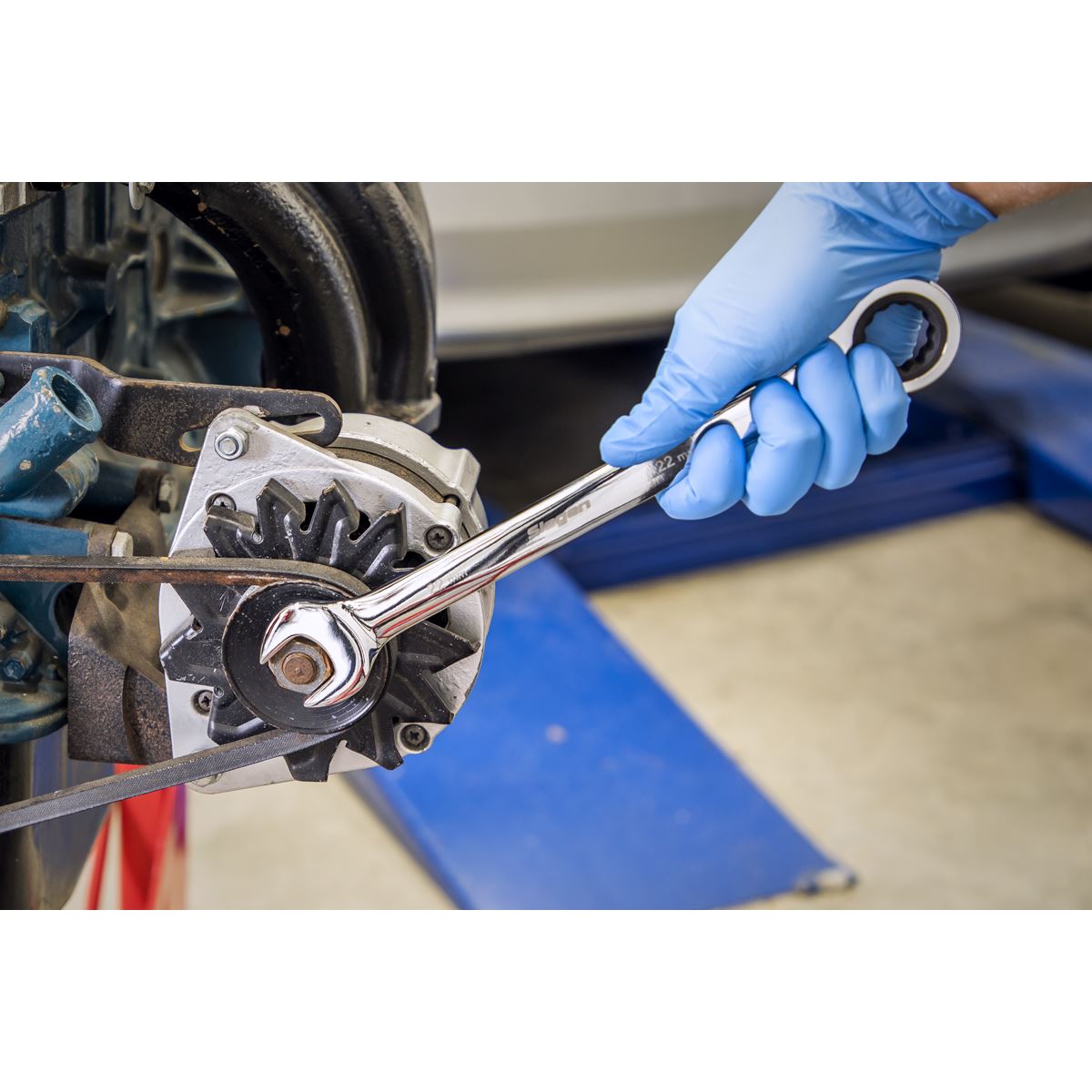 Siegen S01247 Combination Ratchet Spanner Set 15pc Metric Siegen