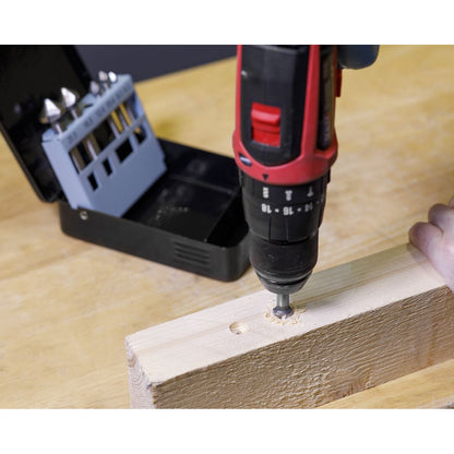 Sealey CSSET6V Countersink Bit Set 6pc - 3 x V Flutes Sealey