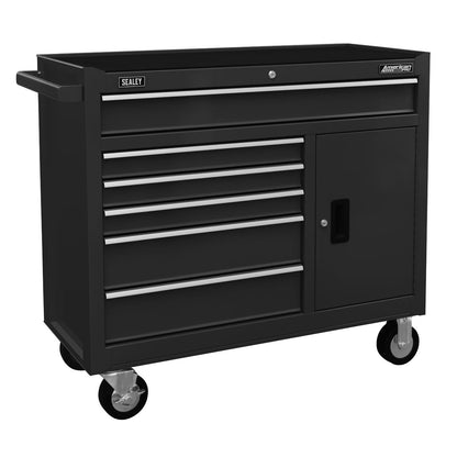 Sealey AP4106B Rollcab 6 Drawer with Ball Bearing Slides - Black Sealey