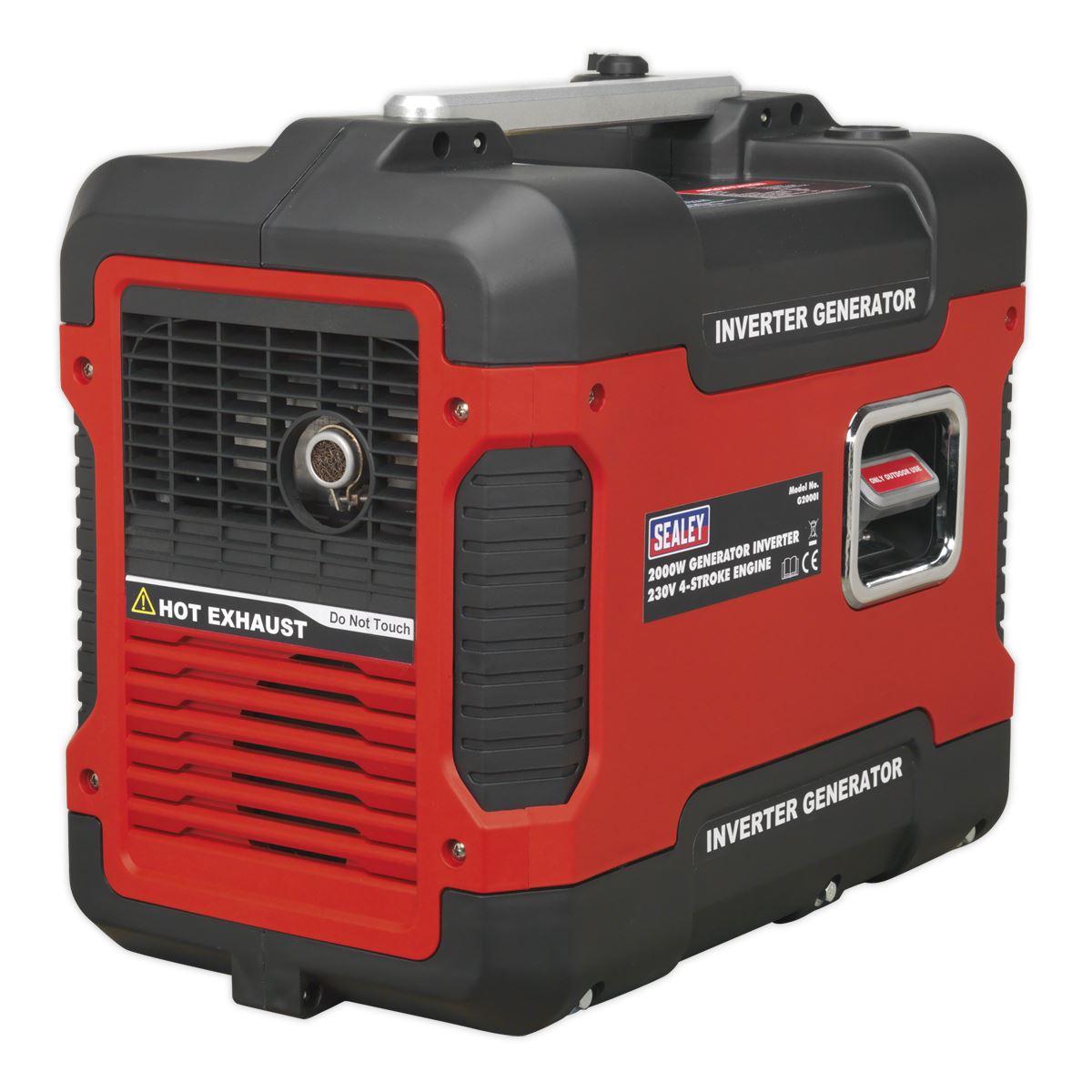 Sealey G2000I Inverter Generator 2000W 230V 4-Stroke Engine Sealey