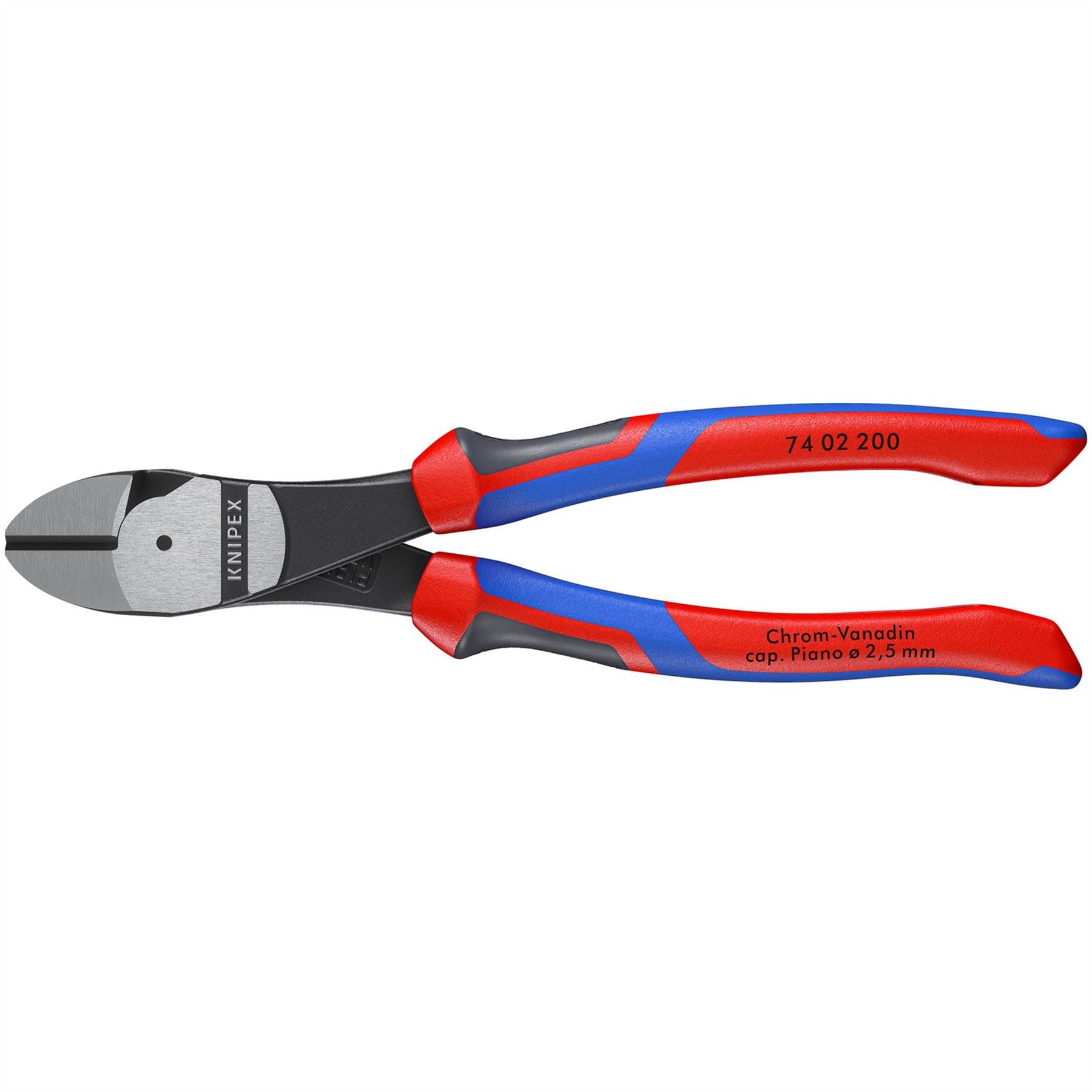 Knipex 88145 74 02 200 High Leverage Diagonal Side Cutter with Comfort Grip Handles 200mm Knipex