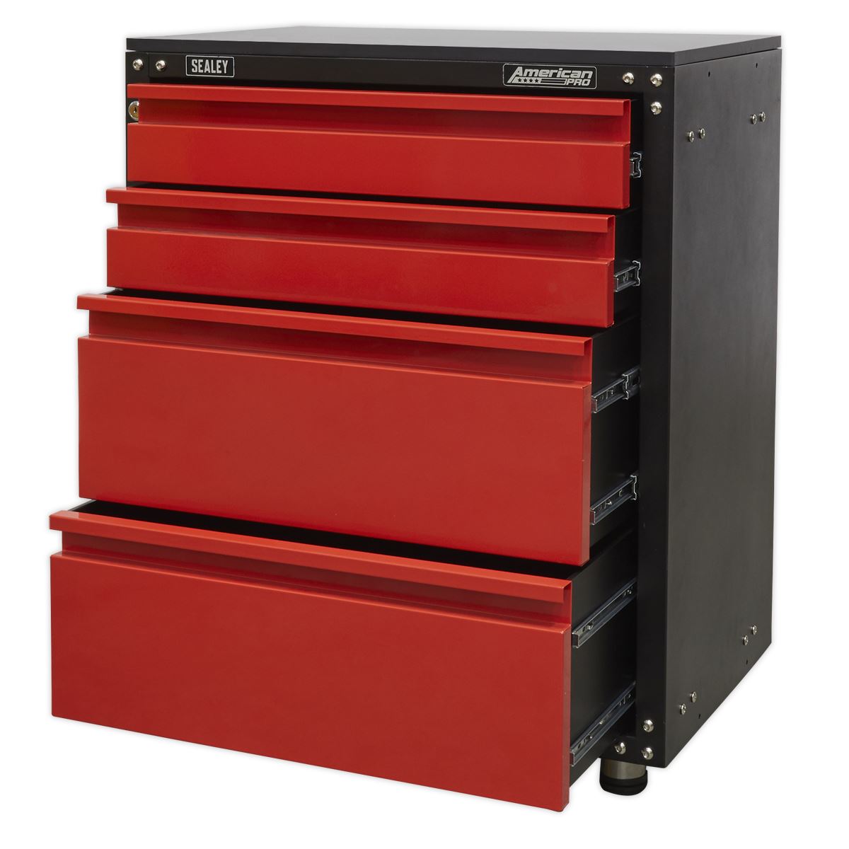 Sealey APMS84 Modular 4 Drawer Cabinet with Worktop 665mm Sealey