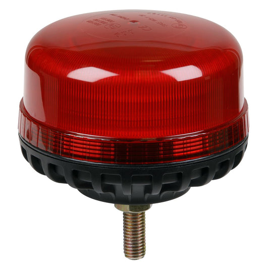 Sealey WB951LEDR Warning Beacon SMD LED 12/24V 12mm Bolt Fixing - Red Sealey