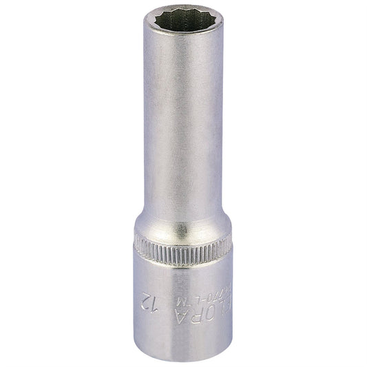 Elora 11932 Deep Bi-Hexagon Socket 1/2" Sq. Dr. 12mm Elora