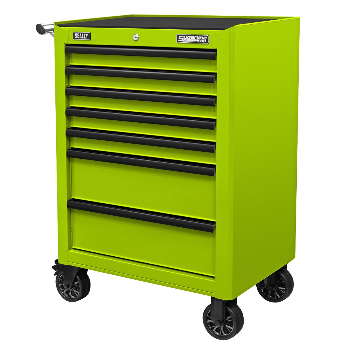 Sealey AP26479THV Rollcab 7 Drawer with Ball-Bearing Slides - Green/Black Sealey