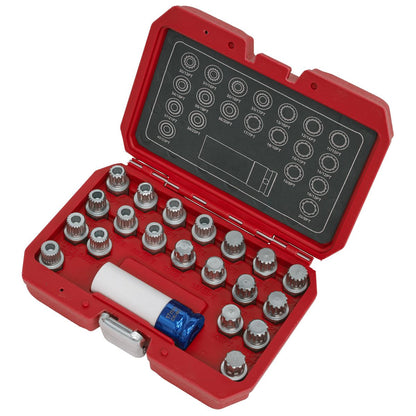 Sealey SX209 Locking Wheel Nut Key Set 21pc - BMW & Mini Sealey