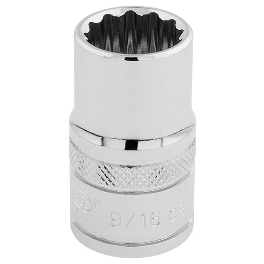 Draper 33609 HI-TORQ® 12 Point Socket 1/2" Sq. Dr. 9/16" Draper