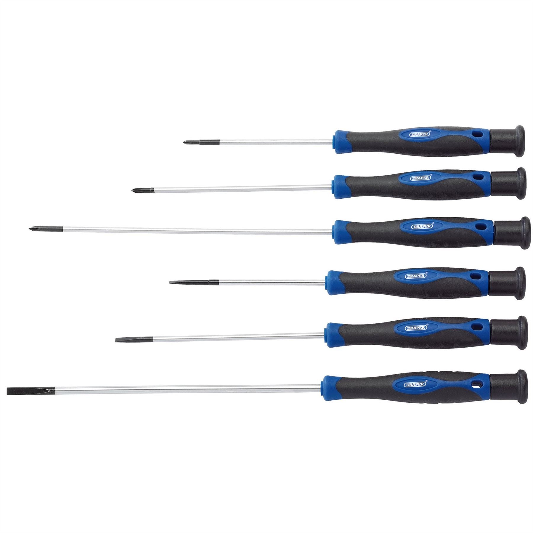 Draper 28119 Extra Long Precision Screwdriver Set 6 Piece Draper
