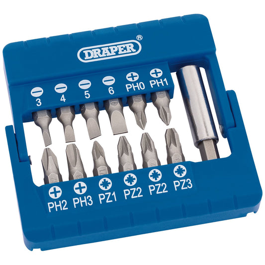 Draper 82392 Screwdriver and Magnetic Bit Holder Set 13 Piece Draper