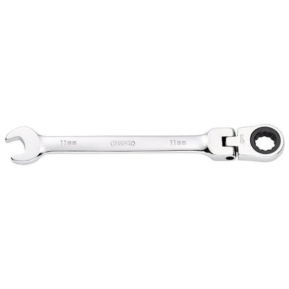 Draper 52012 HI-TORQ® Metric Flexible Head Ratcheting Combination Spanner 11mm Draper