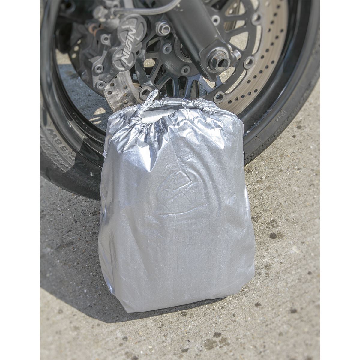 Sealey MCM Motorcycle Cover 2320 x 1000 x 1350mm - Medium Sealey