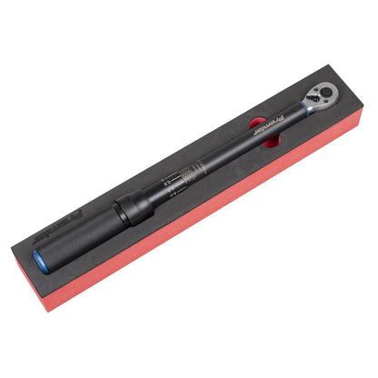 Sealey STW903B Torque Wrench Micrometer Style 3/8"Sq Drive Calibrated 20-120Nm - Premier Black Sealey