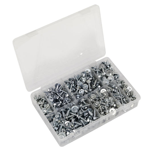 Sealey AB425AS Acme Screw with Captive Washer Assortment 425pc Sealey