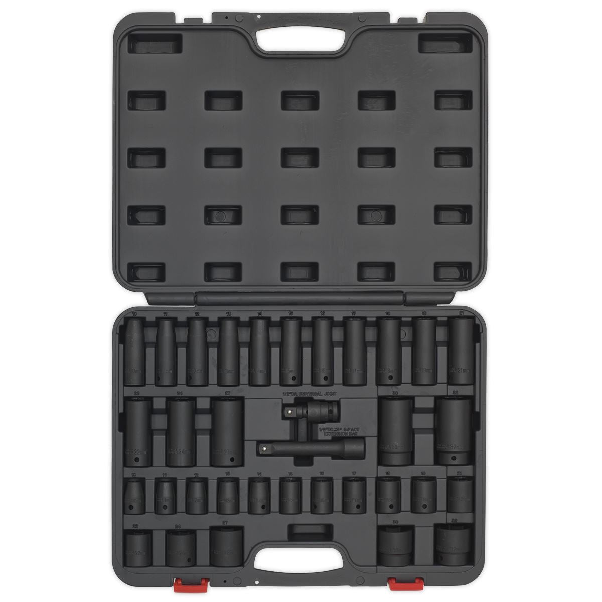 Sealey AK5634M Impact Socket Set 34pc 1/2"Sq Drive Metric Sealey