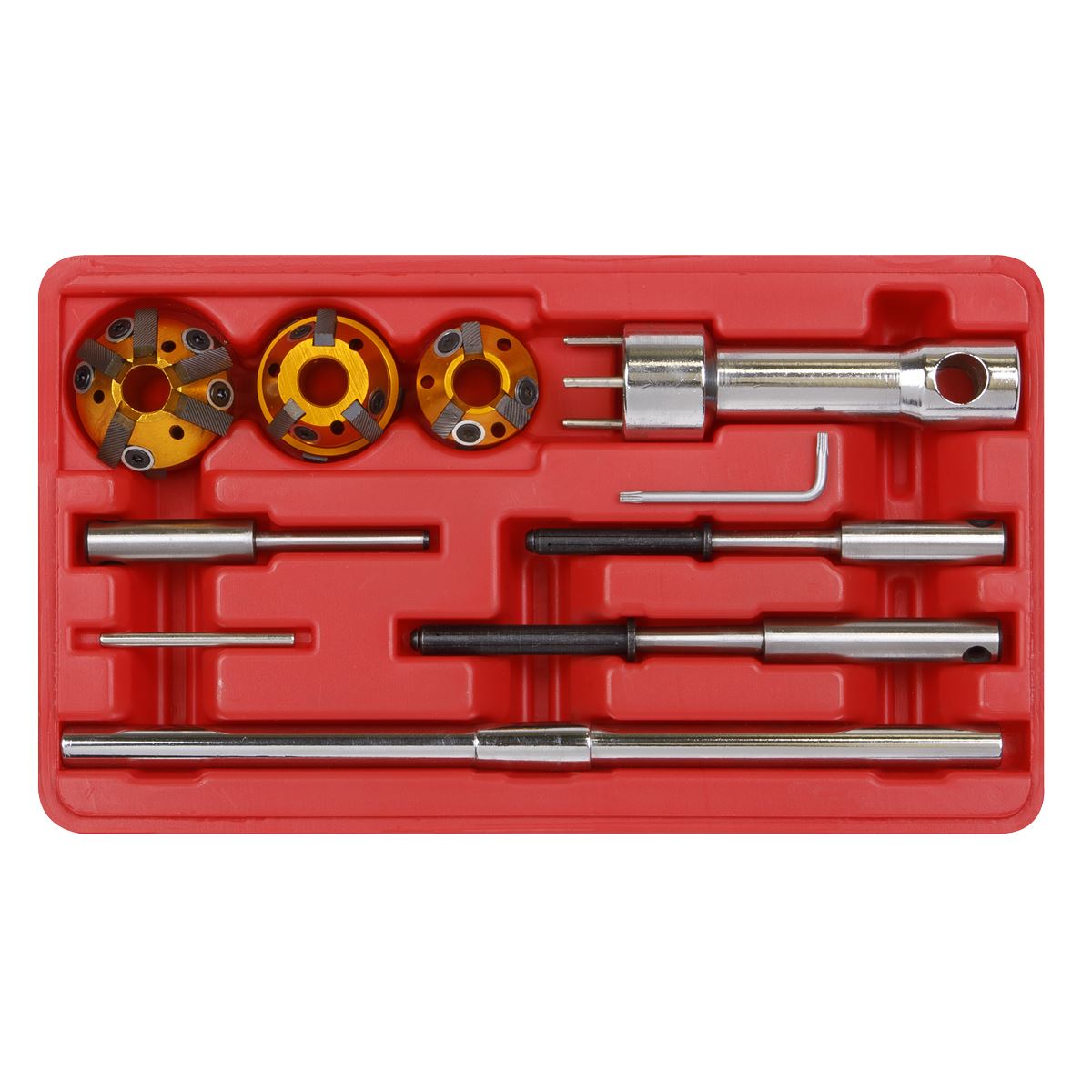 Sealey VS1823 Valve Seat Cutter Set 10pc Sealey