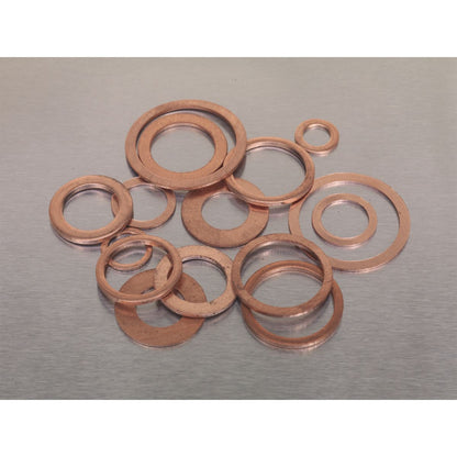 Sealey AB027CW Diesel Injector Copper Washer Assortment 250pc - Metric Sealey